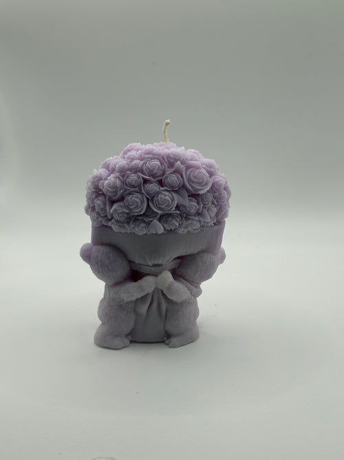 Bukiet róż z misiami